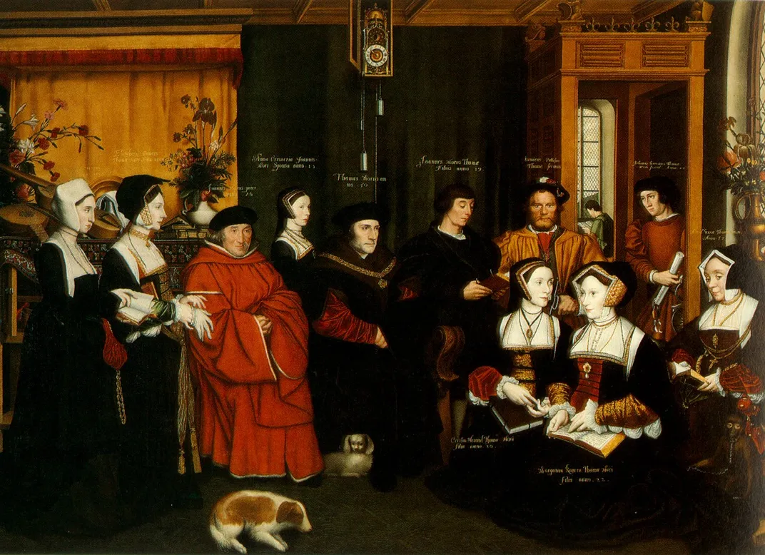 A painting of Thomas More and his family, after a lost original by Hans Holbein the Younger