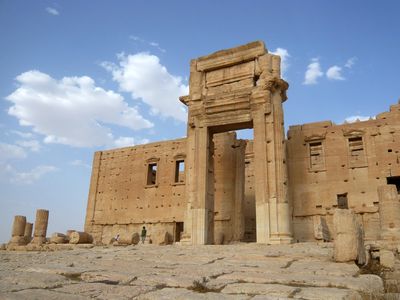 The archway of the Temple of Bel in Palmyra will be recreated in New York City and London.