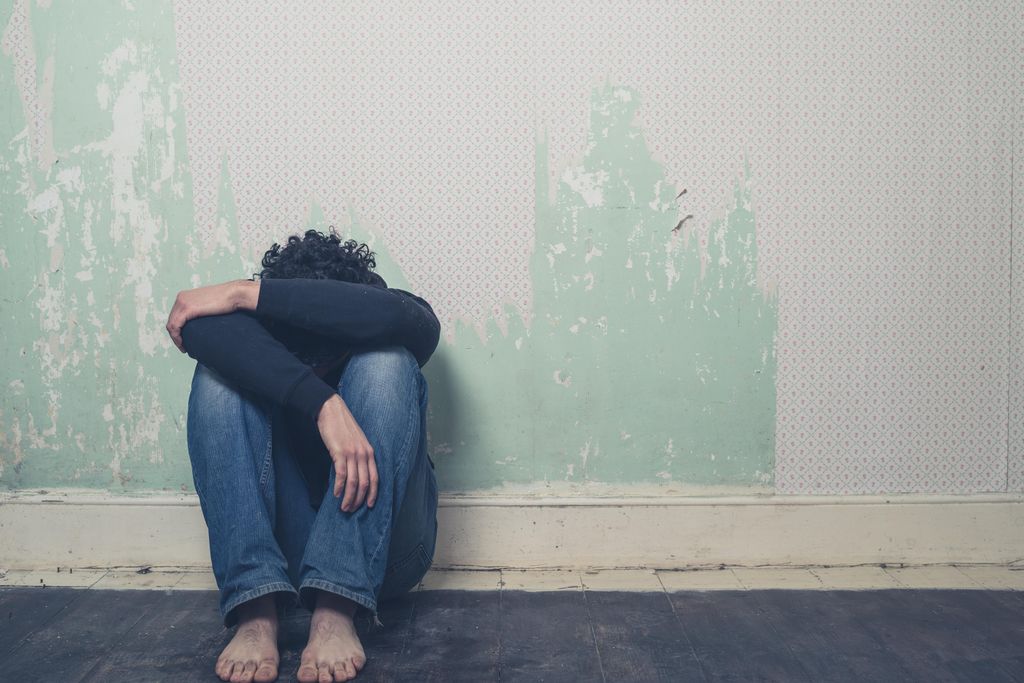 Sad young man