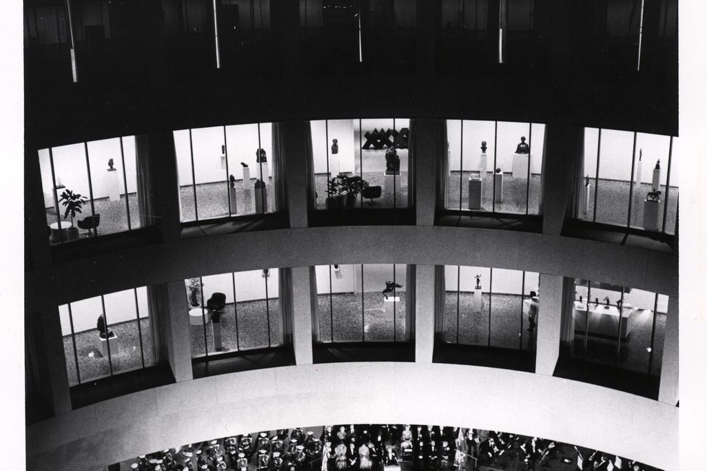 Interior Court of HMSG on Opening Night