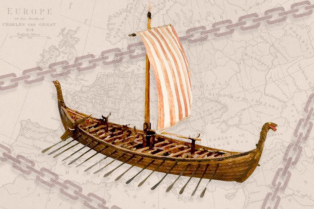 Viking ship illustration