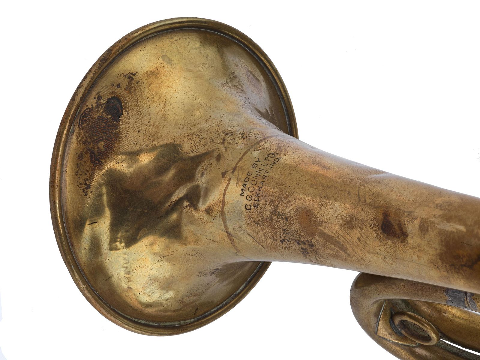 Antique Horn Brass Bell Gold Tone 5 -  Canada