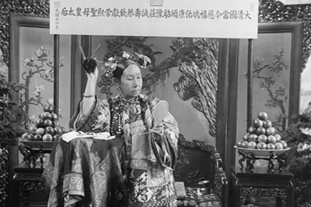 Empress Dowager Cixi strikes a pose