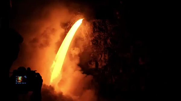 Preview thumbnail for Lava Stream From Kilauea Volcano