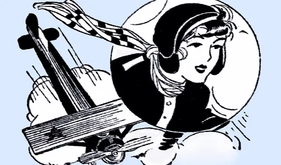 Header for “Birds of a Feather” feature that profiled local aviatrixes in The Pittsburgh Press, March 13, 1932