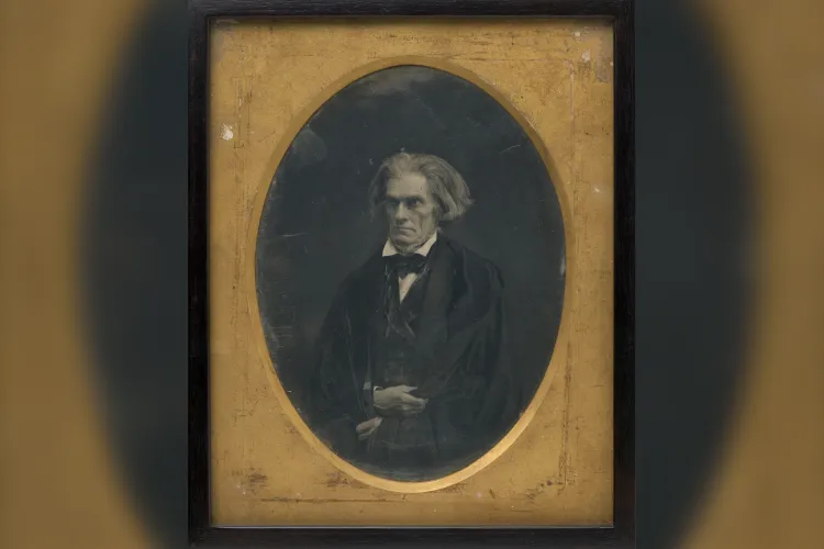 John C. Calhoun, Mathew Brady Studio, whole-plate daguerreotype