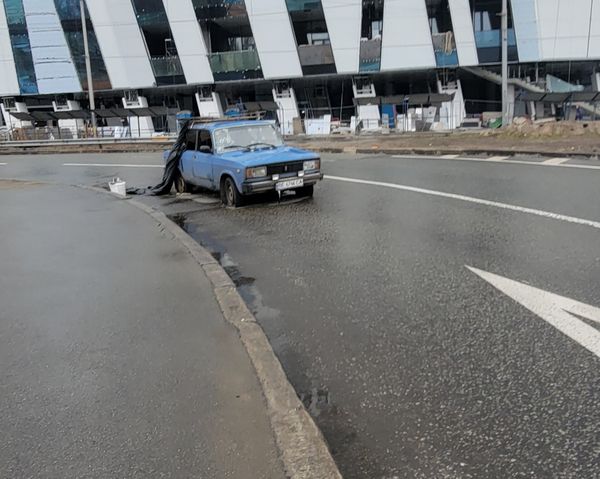 Driver failed to slow at security checkpoint in Kyiv entering city centre area thumbnail