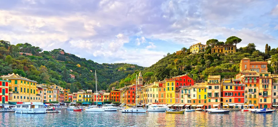  The village of Portofino on the Italian Riviera 