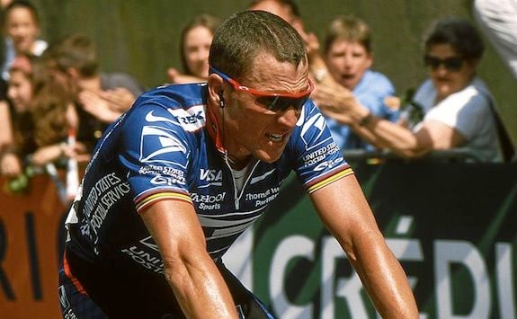 Armstrong riding in 2002