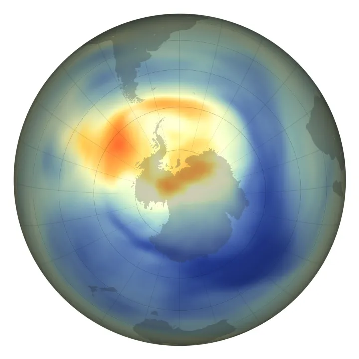 Graphic Showing Low Ozone