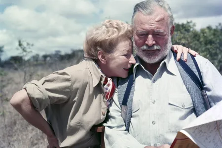 Ernest Hemingway and his wife, Mary Welsh, on a trip to Kenya in 1952