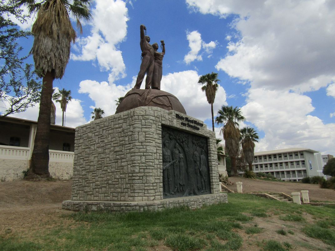 A memorial honoring victims of the 1904–08 genocide in Namibia's capital, Windhoek