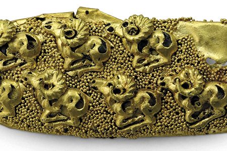 gold belt terminus, seventh to sixth centuries B.C.