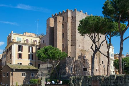 The Torre dei Conti was built in the early 13th century.