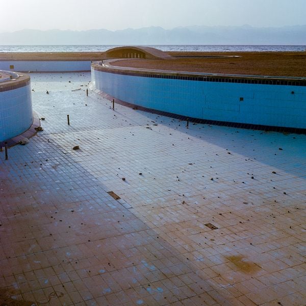 An empty pool next to an abandoned beach resort in Sinai, Egypt. thumbnail