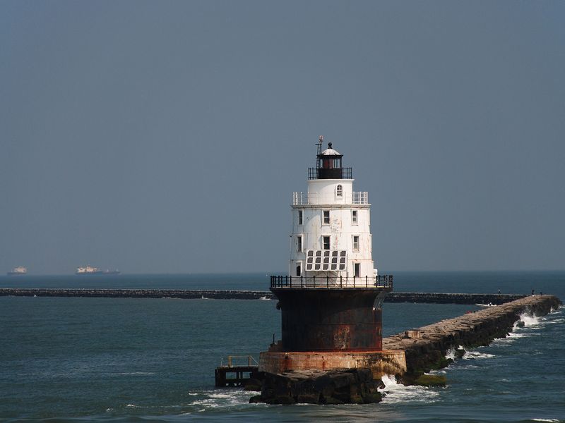 Harbor of Refuge Lighthouse in the Delaware Bay Smithsonian Photo