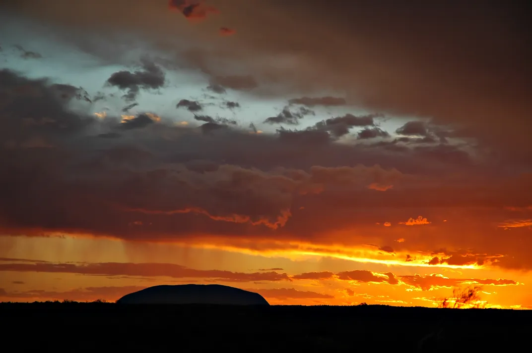Sunset over Uluru