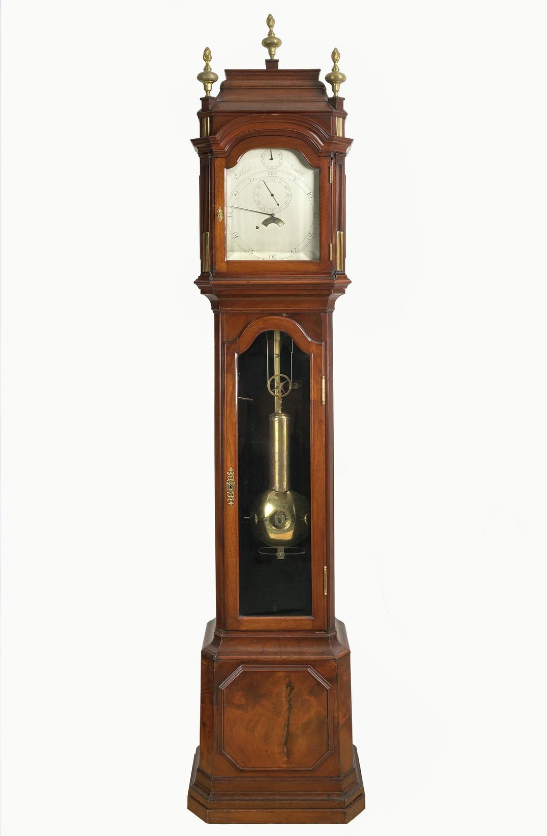 An Ellicott astronomical regulator, or pendulum clock, used during Williams' expedition