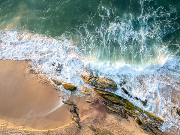 A Drone Shot Over the Beach In South Sri Lanka thumbnail