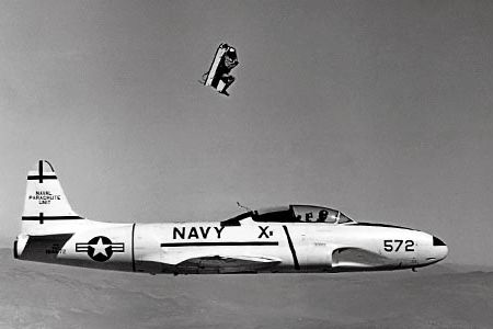 Ejection from a TV-2.