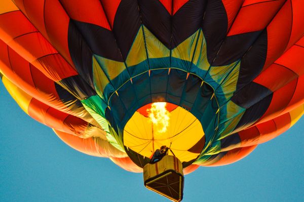 Clear blue skies and the hot air balloon thumbnail