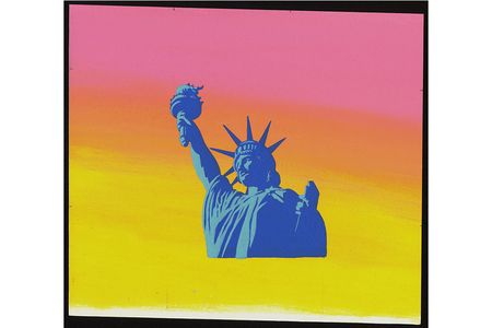 Statue of Liberty stamp art, 1994, by Tom Engerman