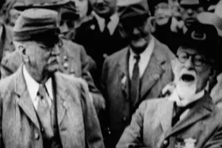 In a video clip from the 1930s, old Confederate soldiers step up to a microphone and let loose with the howling yelp that was once known as the fearsome "Rebel yell."