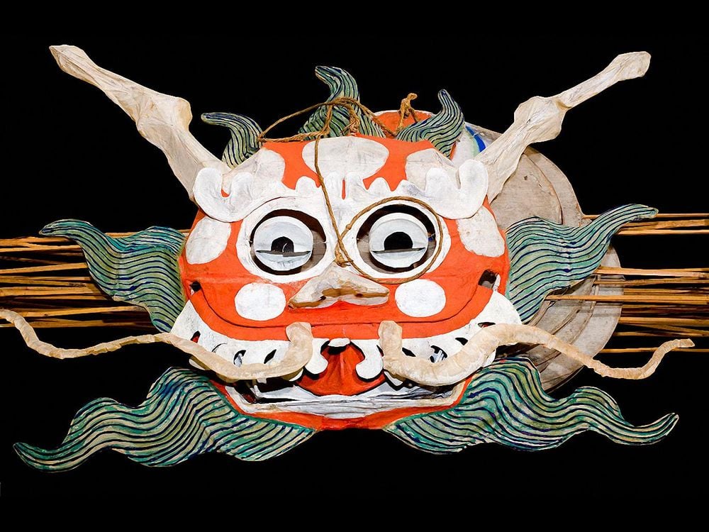 Dragons and fish are traditional subjects for Chinese kite makers.