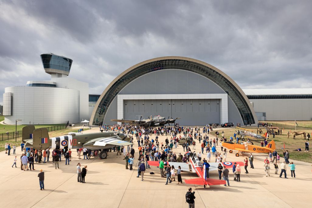 Around 17,000 attended the festivities at the Steven F. Udvar-Hazy Center.