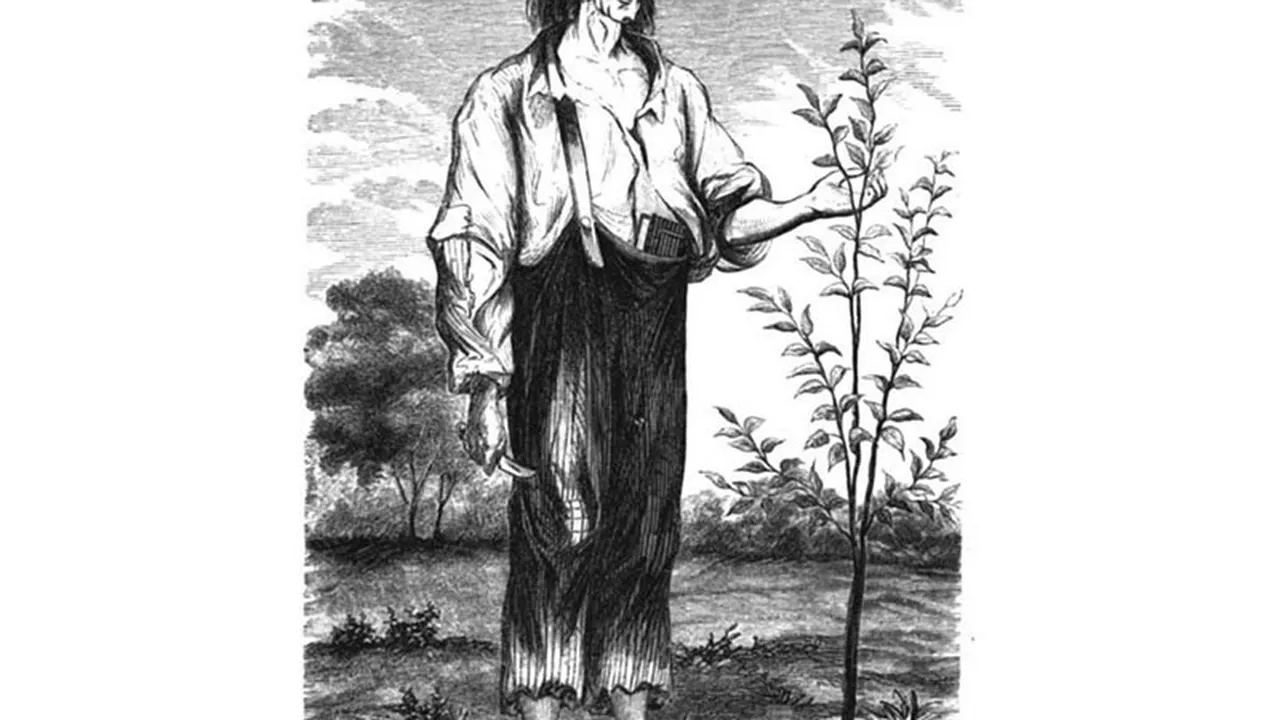 Apple -  John John John Chapman Johnny Appleseed Apple Trees Pioneers 1953