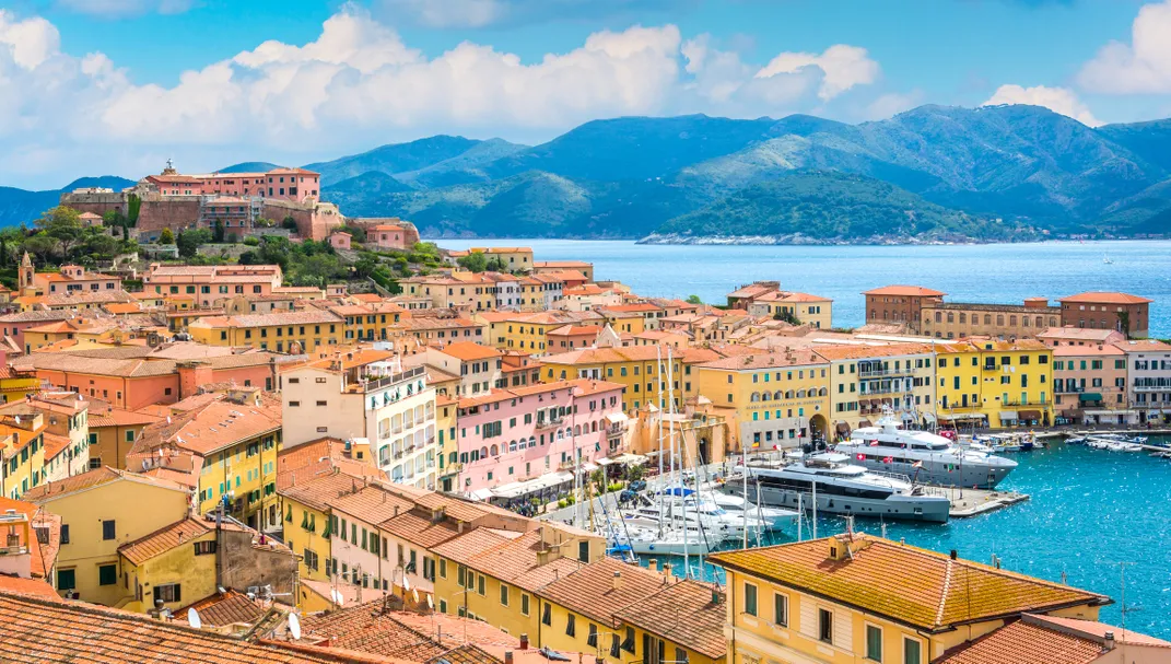 View of Portoferraio, Elba, Italy