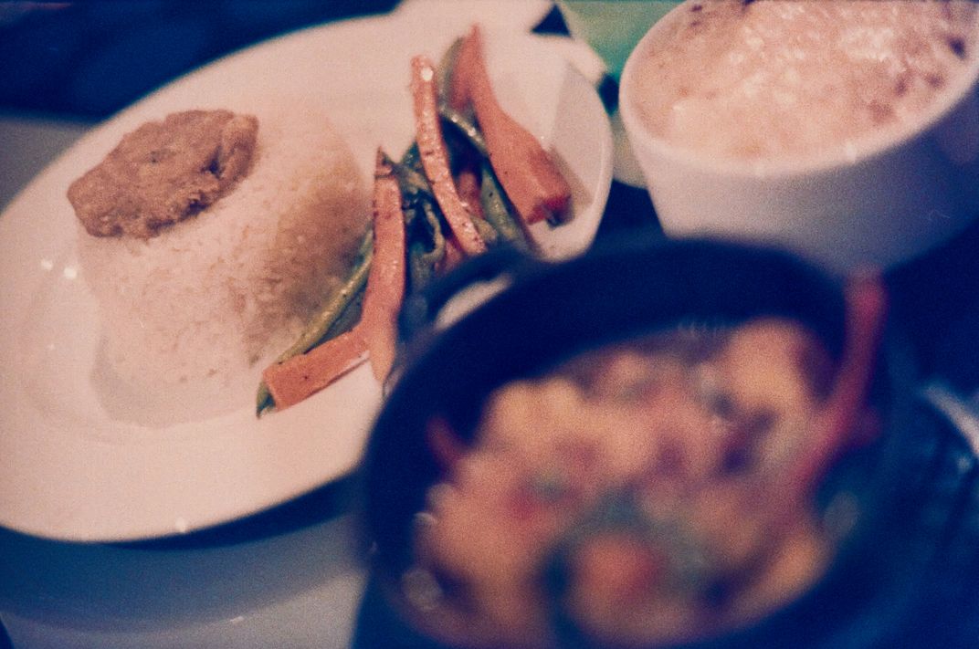 A seafood curry dish in Montego Bay Jamaica