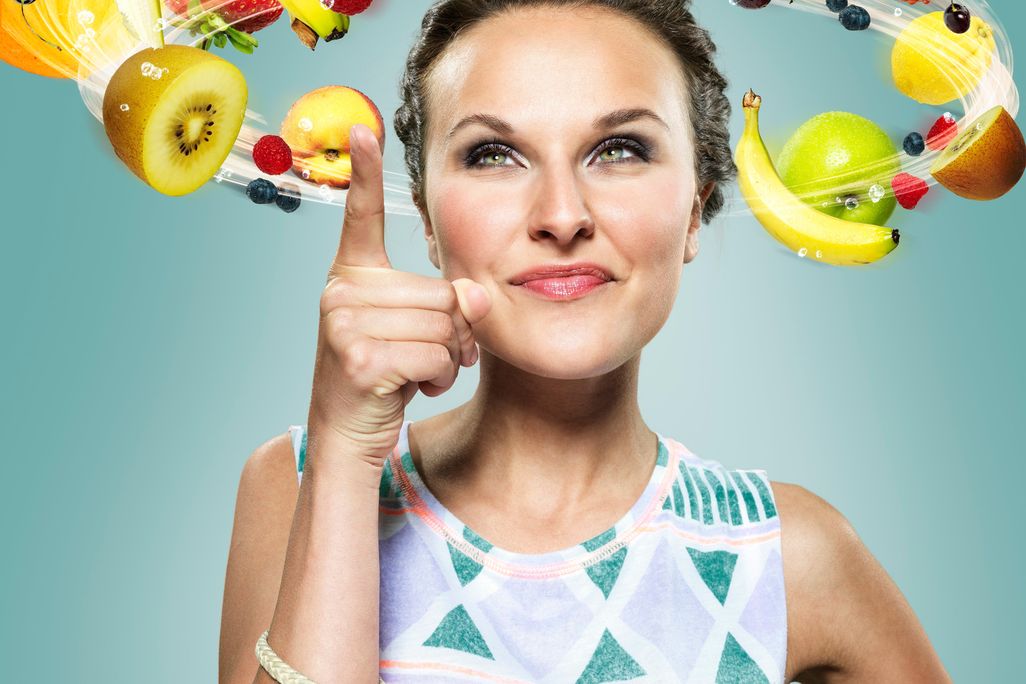 Woman Thinking of Healthy Food