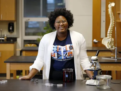 Seventeen-year-old Dasia Taylor was named one of 40 finalists in the Regeneron Science Talent Search, the country’s oldest and most prestigious science and math competition for high school seniors.