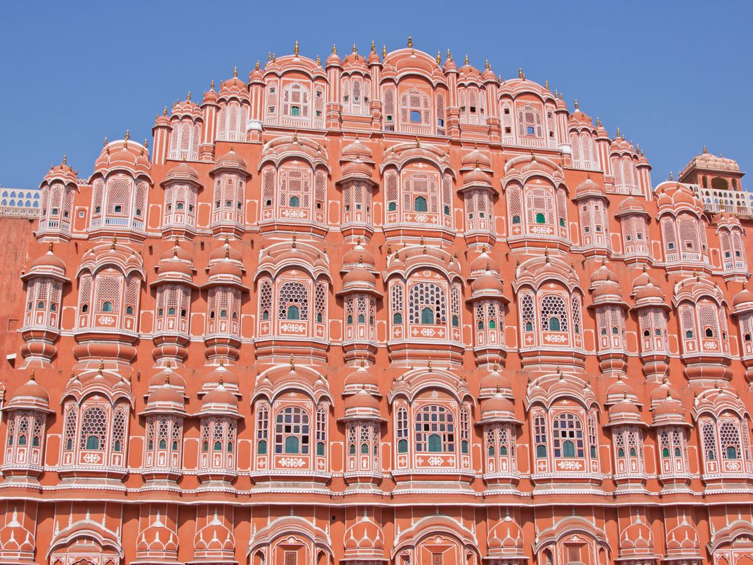 The Hawa Mahal, or Palace of the Winds, in Jaipur