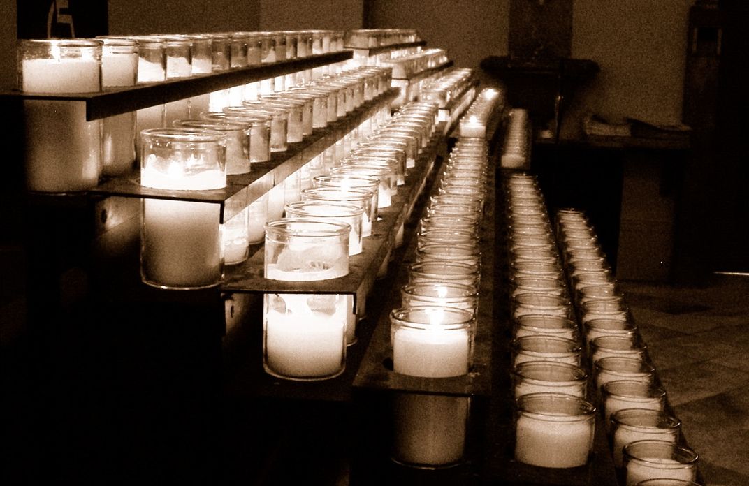Candles in the St. Louis Cathedral in New Orleans, LA Smithsonian