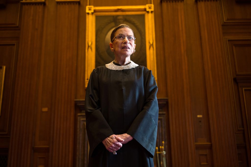 2013 photo of Ruth Bader Ginsburg in her judicial robes
