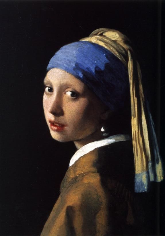 Girl with a Pearl Earring, 1665, Johannes Vermeer.