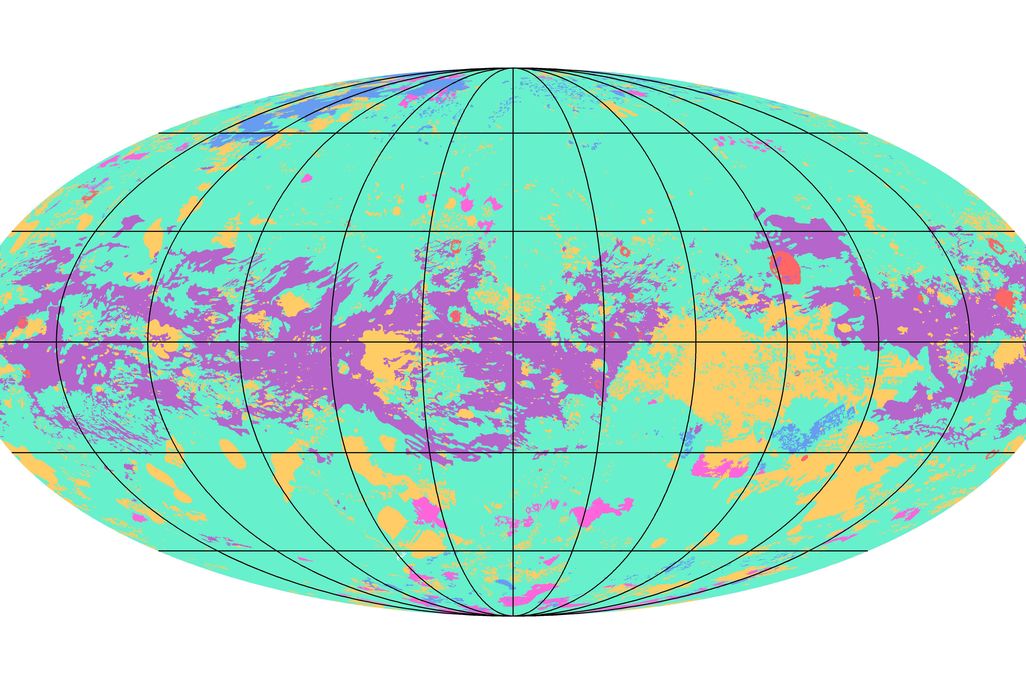Cassini map of Titan