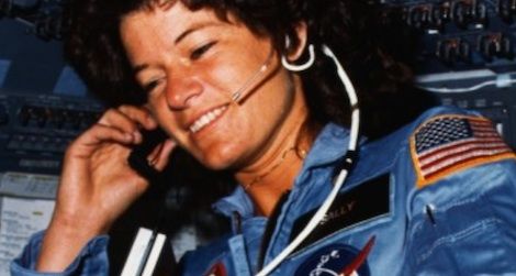 Ride aboard Space Shuttle Challenger in 1983