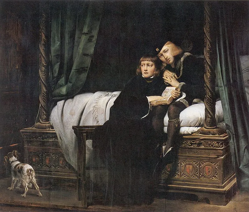 Paul Delaroche's 1831 depiction of the princes in the Tower