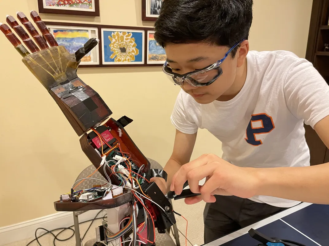 This High Schooler Invented a Low-Cost, Mind-Controlled Prosthetic Arm, Innovation