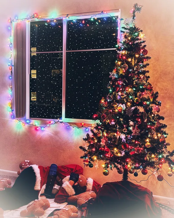 Santa takes a nap thumbnail