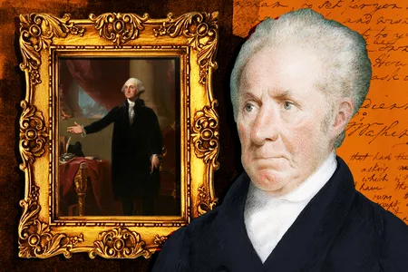 Gilbert Stuart painted the famous Lansdowne portrait of George Washington.&nbsp;