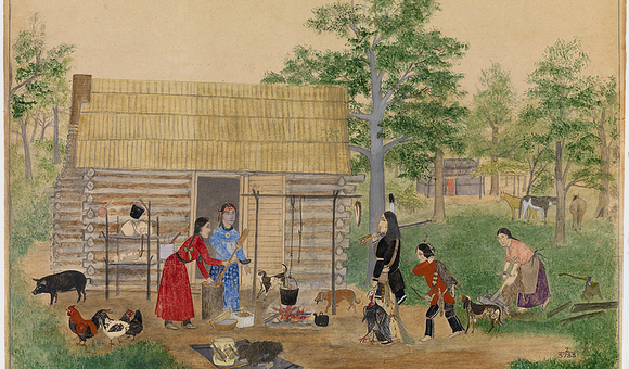 Thanksgiving, as the United States’ origin story, leaves out painful truths about the nation’s history. Giving thanks, however, has always been part of Native Americans’ everyday lives. Image: Earnest L. Spybuck (Absentee Shawnee, 1883–1949). 