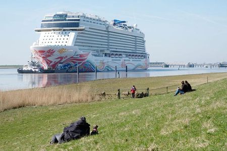The Norwegian Joy is one of several cruise ships equipped with air lubrication technology.