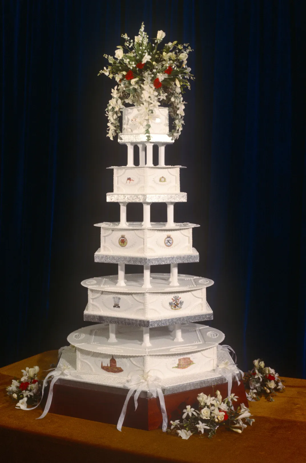 Diana and Charles wedding cake