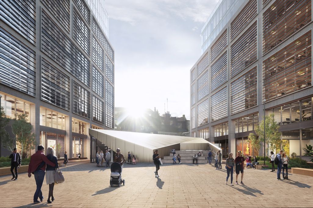 A rendering of the 2.3-acre site that will house the Museum of Shakespeare