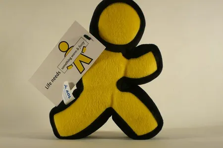 The AOL Instant Messenger icon became so well known it was made into a plush toy.