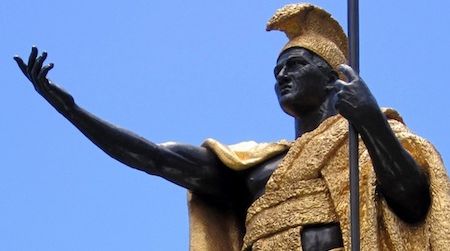 This statue of King Kamehameha in Honolulu is paired with another that resides in the U.S. Capitol’s National Statuary Hall.